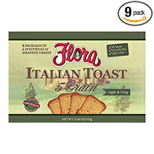 Flora Foods - イタリアンハードトースト 5 粒 (36 枚) Flora Foods - Italian Hard Toast 5 Grain (36 count)