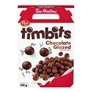 ポスト ティム ホートンズ ティムビッツ チョコレート グレーズド フレーバー シリアル 326 グラム 1 箱 輸入品 Post Tim Hortons Timbits Chocolate Glazed Flavored Cereal 326 grams One Box Imported