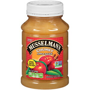 Musselman's チャンキー アップル ソース プラスチック ジャー、24 オンス (12 個パック) Musselman's Chunky Apple Sauce Plastic Jars, 24 Ounce (Pack of 12)