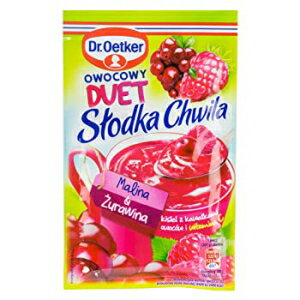 Dr.Oetker Kisiel DUET/ European hot Jelly treat: Raspberry + Cranberry (pack of 5 )