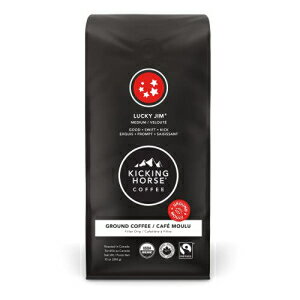 å󥰥ۡҡ åࡢߥǥȡʴա284 g - ǧꥪ˥åեȥ졼ɡ㥳ҡ284  Kicking Horse Coffee Lucky Jim, Medium Roast, Ground, 284 g - Certified Org...