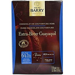 カカオバリーダークチョコレート、ピストル64％-非常に苦いグアヤキル-11ポンド Cacao Barry Dark Chocolate, Pistoles 64% - Extra-bitter Guayaquil - 11 lbs