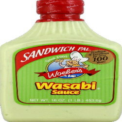Woeber's Sandwich Pal Wasabi Sauce 16oz (Pack of 2)