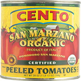 チェント サン マルツァーノ 有機皮むきトマト (6 個パック) Cento San Marzano Organic Peeled Tomato..