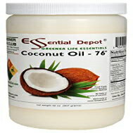 ココナッツオイル - 1クォート - 32オンス - 食品グレード - 再密封可能なキャップ付きの安全密封HDPE容器 Essential Depot Coconut Oi..