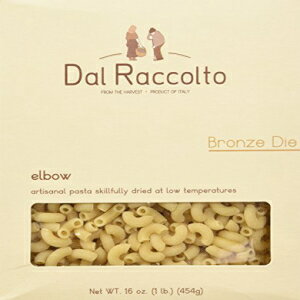 ダルラッコルトブロンズダイカットパスタ、エルボー、1ポンド、（12パック） Dal Raccolto Bronze Die Cut Pasta, Elbow, 1 Pound, (Pack of 12)