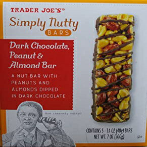 トレーダージョーズ シンプリー ナッティ バー ダークチョコレート ピーナッツ アーモンド バー Trader Joe 039 s Simply Nutty Bars Dark Chocolate, Peanut Almond Bar