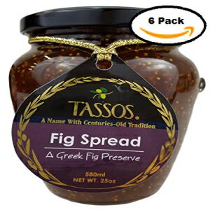 Tassos 伝統的なギリシャイチジク プリザーブ スプレッド (6 瓶) Tassos Traditional Greek Fig Preserve Spread (6 Jars)