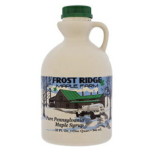Frost Ridge Maple Farm, Organic Maple Syrup, Grade A, Quart (32 FL Oz), Dark Robust (formerly Grade B)