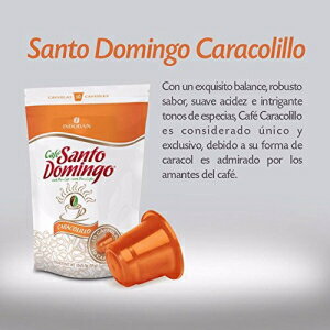 CAFE SANTO DOMINGO CARACOLILLO-ͥץåбҡץ10ץ CAFE SANTO DOMINGO CARACOLILLO - Nespresso Compatible Coffee Capsules (10 CAPSULES)
