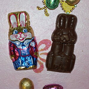 楽天GlomarketHappy Bunny オールナチュラル チョコレート イースター バニー - 4 インチ、1 オンス Happy Bunny All Natural Chocolate Easter Bunny - 4 inch, 1 oz
