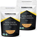 Terrasoul Superfoods Organic Golden Flax Seeds, 4 Lbs (2 Pack) - Fiber Protein Omega Fats…