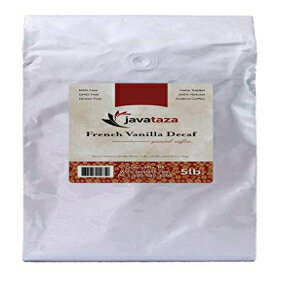 Javataza Coffee French Vanilla Decaf Ground Coffee 5lb. - Fairly Traded, Naturally Shade Grown (Ground)