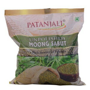 Patanjali Green Gram / Mung Bean Pulses (Moong Sabut), 500 Gm