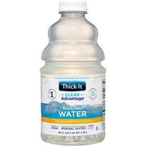 Thick-It AquaCareH2O 飲料濃厚水 - 蜂蜜濃度、46 オンスのボトル Thick-It AquaCareH2O Beverages Thickened Water - Honey Consistency, 46 oz Bottle