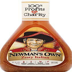 Newman's Own ピリッとしたイタリアン サラダ ドレッシング、16 オンス (6個入り) Newman's Own Zesty Italian Salad Dressing, 16-oz. (Pack of 6)