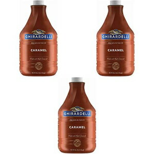 Mf L\[X |v{gA2562.8gA3 Ghirardelli Caramel Sauce Pump Bottle, 90.4 Oz, 3 Count