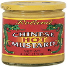 ローランド チャイニーズ ホット マスタード、4 オンス ジャー (12 個パック) Roland Chinese Hot Mustard, 4-Ounce Jars (Pack of 12)