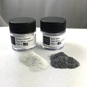 ラグジュアリー ダイヤモンド ダスト、12 グラム、米国製 (レインボー & ロイヤル シルバー (2 パック)) Luxury Diamond Dust, 12 grams, USA Made (Rainbow & Royal Silver (2 pack))