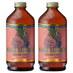 ポートランド シロップス マンゴー ハバネロ シロップ (12 液量オンス (2 個パック)) Portland Syrups Mango Habanero Syrup (12 Fl Oz (Pack of 2))