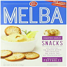 Old London Melba Snacks、ローストガーリック、5.25オンス（12個パック） Old London Melba Snacks, Roasted Garlic, 5.25 Ounce (Pack of 12)