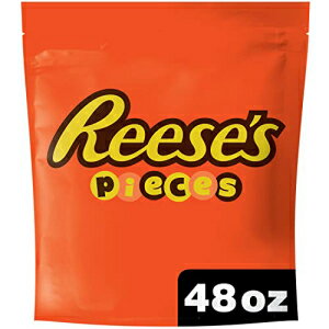 REESE'S Pieces カリカリの殻に入ったピーナッツバター、キャンディーバルクバッグ、48オンス REESE'S PIECES Peanut Butter In a Crunchy Shell, Candy Bulk Bag, 48 oz