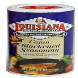ルイジアナ フィッシュ フライ 黒くなった魚の調味料 (12x2.5オンス) Louisiana Fish Fry Blackened Fish Seasoning (12x2.5oz )