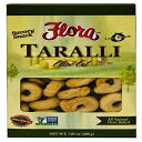 Taralli by Flora 8.5オンス - イタリア製スナッククラッカー - 天然オーブン焼き - コレステロールフリー - セイボリースナック - 100% イタリア製 (オリーブオイル) Taralli by Flora 8.5oz - Italian Snack Cracker - All Natural Oven Ba