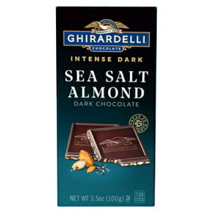 ȥ졢ǥꥤƥ󥹥祳졼ȥСȥɡХ󥿥ǡ祳졼ȥեȡ3.5󥹥С Sea Salt Soiree, GHIRARDELLI Intense Dark Chocolate Bar, Sea Salt Almond, Valentines Day ChocolateGi