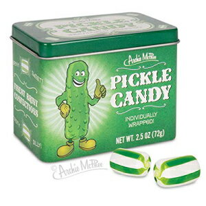 アーチー・マクフィー 缶入りピクルスキャンディー Archie McPhee Pickle Candy in Tin
