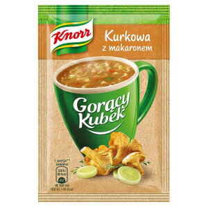 Knorr Goracy Kubek Kurkowa z Makaronem インスタント アンズタケ マッシュルーム スープ パスタ入り (5 パック) Knorr Goracy Kubek Kurkowa z Makaronem Instant Chanterelle Mushroom Soup with Pasta (5-Pack)