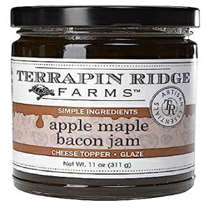 Terrapin Ridge Farms アップル メープル ベーコン ジャム – 11 オンスの瓶 1 つ Terrapin Ridge Farms Apple Maple Bacon Jam – One 11 Ounce Jar