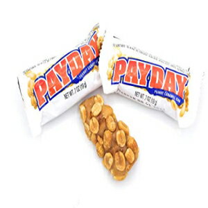 PayDay ピーナッツ キャラメル スナックサイズ バー、楽しいサイズ 0.7 オンス バー (2 ポンド入り袋) PayDay Peanut Caramel Snack-Size Bars, Fun Size .7 oz Bars (Bag of 2 Pounds)