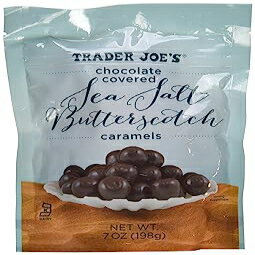7IX (1pbN)A`R[gAg[_[W[Y `R[gJo[hV[\go^[XRb`L 7IX 7 Ounce (Pack of 1), Chocolate, Trader Joe's Chocolate Covered Sea Salt Butterscotch Caramels 7oz