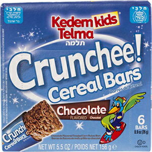 楽天Glomarketケデムキッズ、クランチ！デイリーチョコレート風味シリアルバー「2パック」（合計12本） 個別包装、カルシウムたっぷり Kedem Kids, Crunchee! Dairy Chocolate Flavored Cereal Bars, 