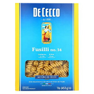 f `FbR tWb 453.6g (12 pbN)12 De Cecco Fusilli 16.0 OZ (Pack of 12)12