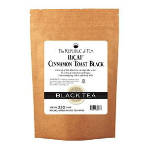 The Republic Of Tea HiCAF シナモントースト紅茶、250 ティーバッグ、プレミアムブレンド高カフェイン紅茶 The Republic Of Tea HiCAF Cinnamon Toast Black Tea, 250 Tea Bags, Premium Blended High-Caffeine Black Tea