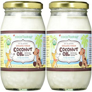 (2 パック) CocoTherapy オーガニック バージン ココナッツ オイル、ペット用 16 オンス (2 Pack) CocoTherapy Organic Virgin Coconut Oil, 16 oz for Pets