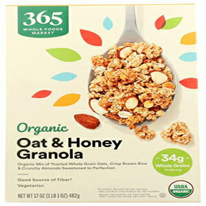 楽天Glomarket365 by Whole Foods Market、グラノーラ オーツ ハニー オーガニック、17 オンス 365 by Whole Foods Market, Granola Oat Honey Organic, 17 Ounce