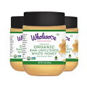 Wholesome Sweeteners Wholesome Organic Raw Unfiltered White Honey, Pesticide Free, Fair Trade, Non Glyphosate, Non GMO & Gluten Free, Spreadable, 16 Ounce Jar (Pack of 3)