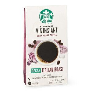 スターバックス VIA レディ ブリュー コーヒー、デカフェ イタリアン ロースト、3.3 グラム パッケージ、50 個 Starbucks VIA Ready Brew Coffee, Decaf Italian Roast, 3.3-Gram Packages, 50-Count