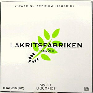 Lakritsfabriken スウェーデン プレミアム リコリス スイート リコリス 5.29 オンス (150 グラム) キャンディ Lakritsfabriken Swedish Premium Licorice Sweet Liquorice 5.29-ounce (150 gram) Candy