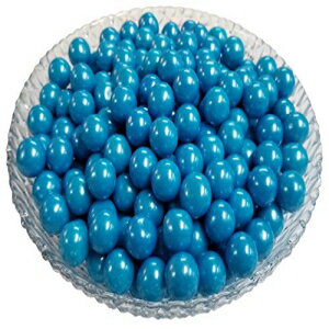 ミニグリマーガムボール 0.5 インチ (ブルー、2 ポンド) Mini Glimmer Gumballs 0.5 Inch (Blue, 2 Pounds)