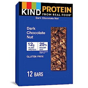 12개입(Pack of 1), Double Dark Chocolate Nut, KIND Protein 바, Double Dark Chocolate Nut, Gluten Free, 12g Protein,49.9g , 12개입 12 Count (Pack of 1), Double Dark Chocolate Nut, KIND Protein Bars, Double Dar