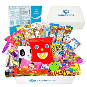 Japan2oz Bringing Japan to your Doorstep Sakura Box Japanese Snacks Candy 30 Piece Dagashi Set Gift (Box)