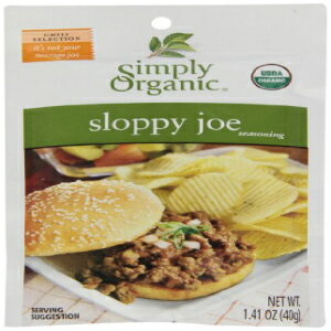 Simply Organic, V[YjO~bNXAXbs[W[A1.41 IX Simply Organic, Seasoning Mix, Sloppy Joe, 1.41 oz