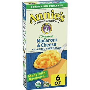 Annie's オーガニック マカロニ & チーズ、クラシック チェダー、6 オンス Annie's Homegrown Annie's Organic Macaroni & Cheese, Classic Cheddar, 6 oz