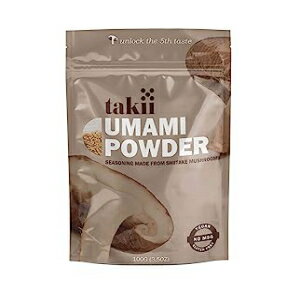 3.5オンス（1パック）、うまみパウダー、タキイうまみパウダー、しいたけから作られ、すべてのお気に入りの料理に即座に風味と深みを加えます（1パック - 3.5オンスポーチ） 3.5 Ounce (Pack of 1), Umami Powder, Takii Umami Powder, Made from Shiita