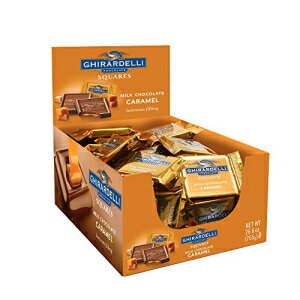 ギラデリ ミルク & キャラメル チョコレート スクエア、0.53 オンス、50 枚 Ghirardelli Milk & Caramel Chocolate Squares, 0.53 Ounce, 50 count