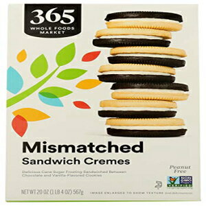 楽天Glomarket365 by Whole Foods Market、クッキーサンドイッチクリームミスマッチ、20オンス 365 by Whole Foods Market, Cookie Sandwich Cremes Mismatched, 20 Ounce